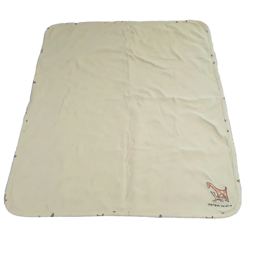 Carters John Lennon receiving Blanket Yellow 2001 sharing all the world Y2K yoko